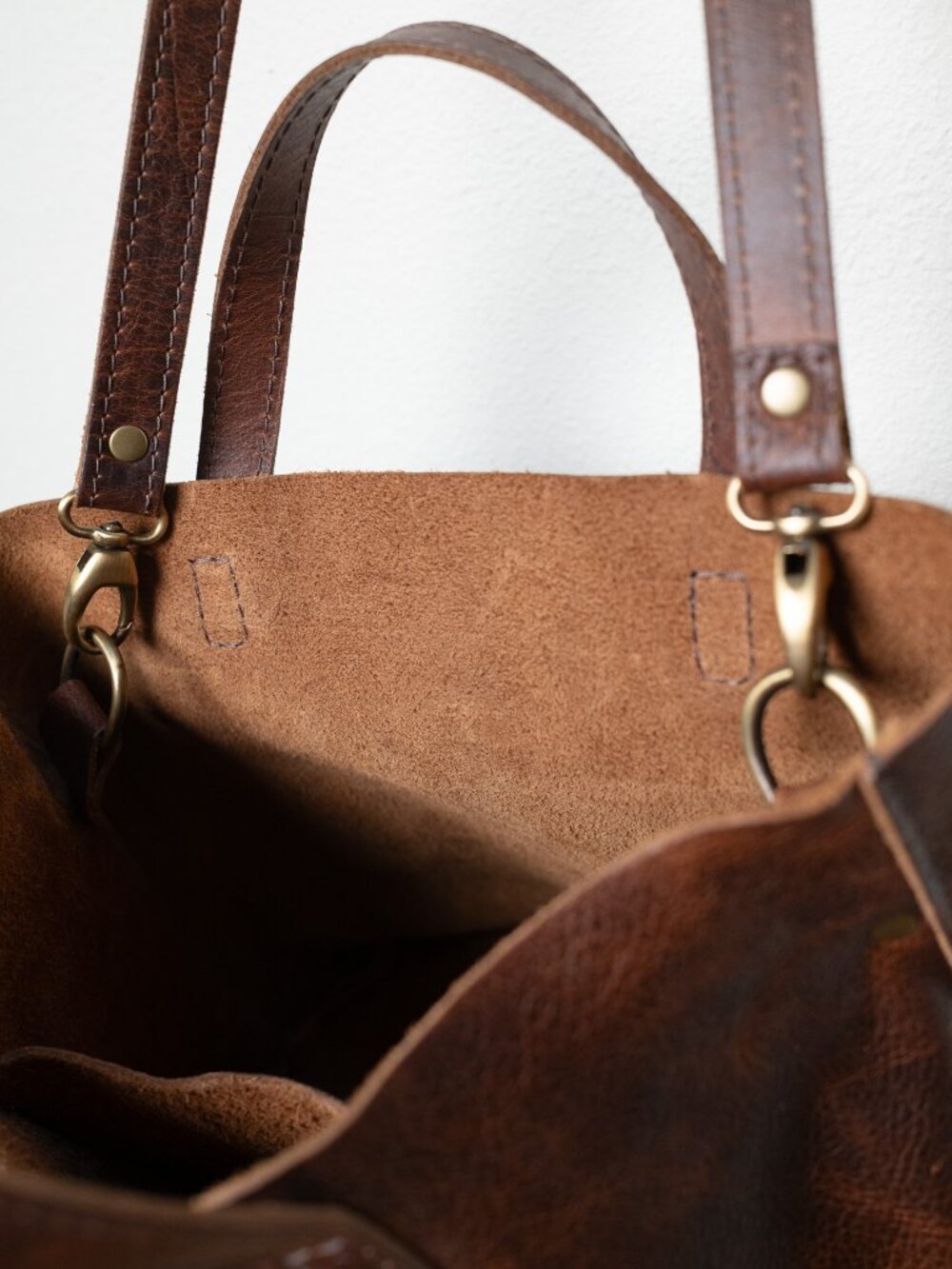 Portland Leather Medium Crossbody Tote - Picture 6 of 6